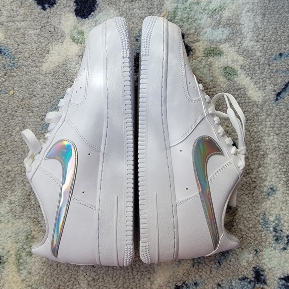 Nike Air Force 1 Low Iridescent Swoosh size 9.5 NWOT - Picture 5 of 10
